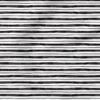 Horizontal Stripe (Black White) | Holiday Fabric Design | Cate and Rainn