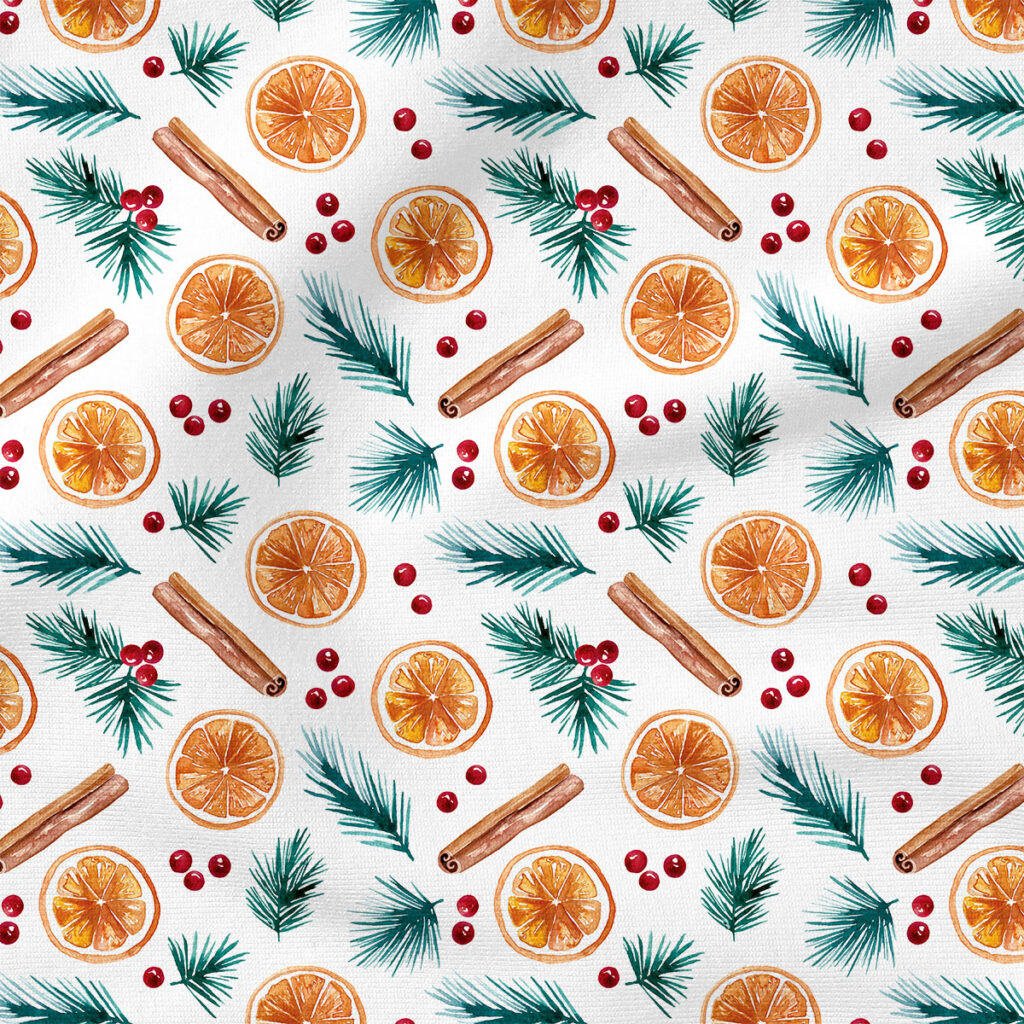 Oranges | Holiday Fabric Design | Cate and Rainn