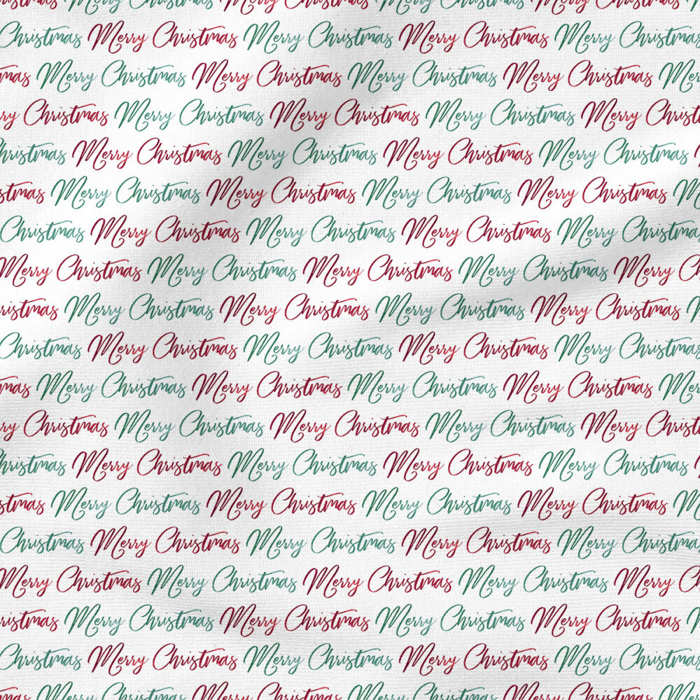 Merry Christmas | Holiday Fabric Design | Cate and Rainn