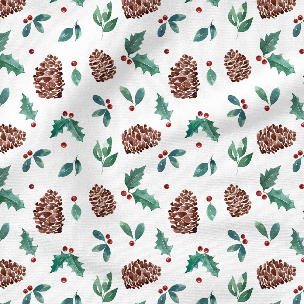 Pinecone | Holiday Fabric Design | Cate and Rainn