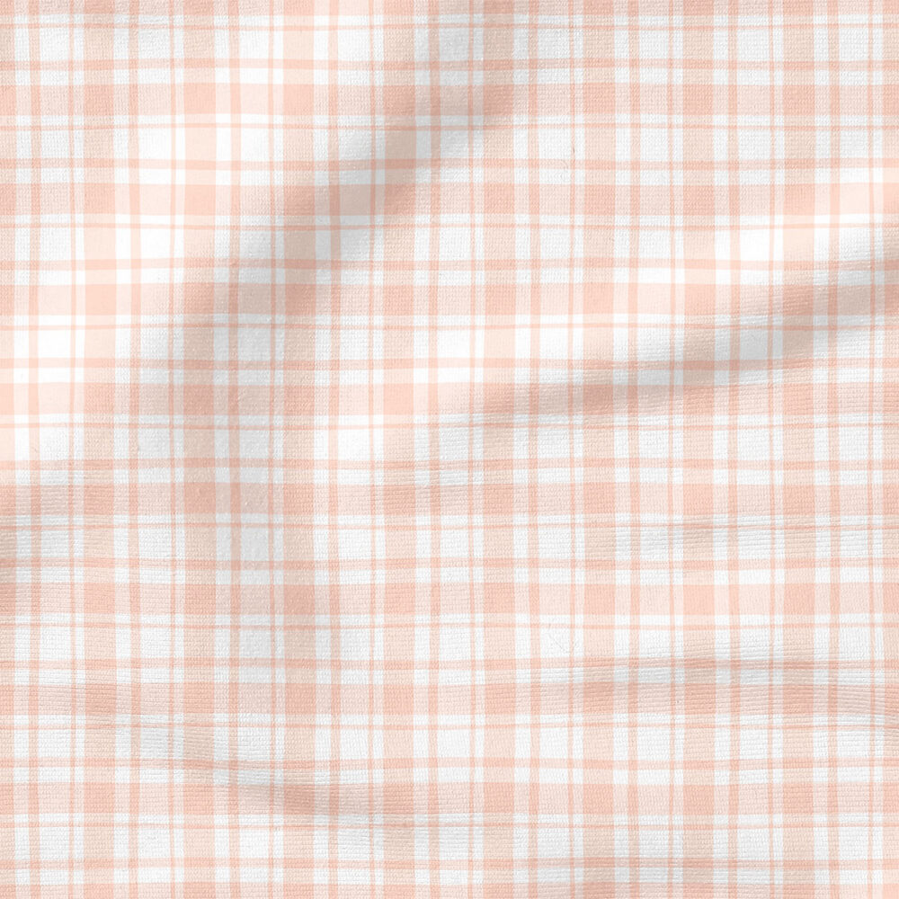 Plaid (Pink) | Holiday Fabric Design | Cate and Rainn