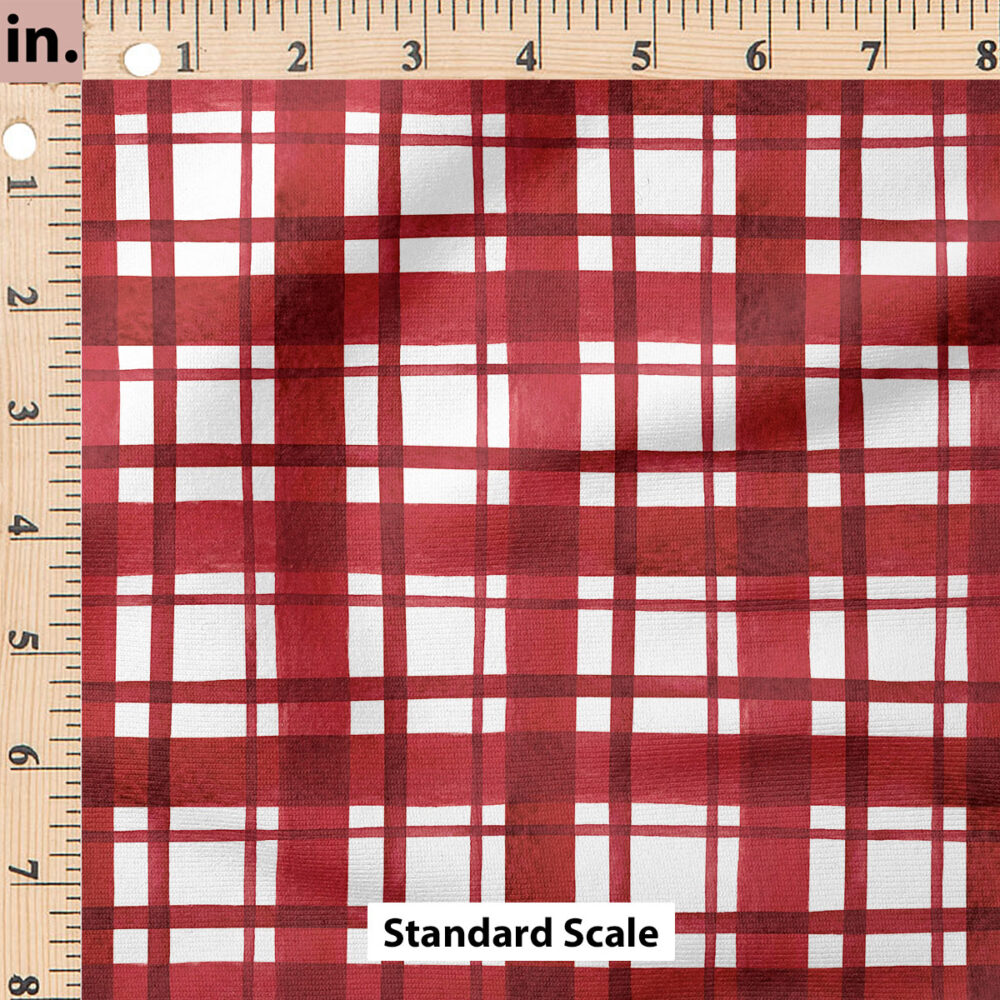 Ruler Scale for Plaid (Red) by Cate and Rainn