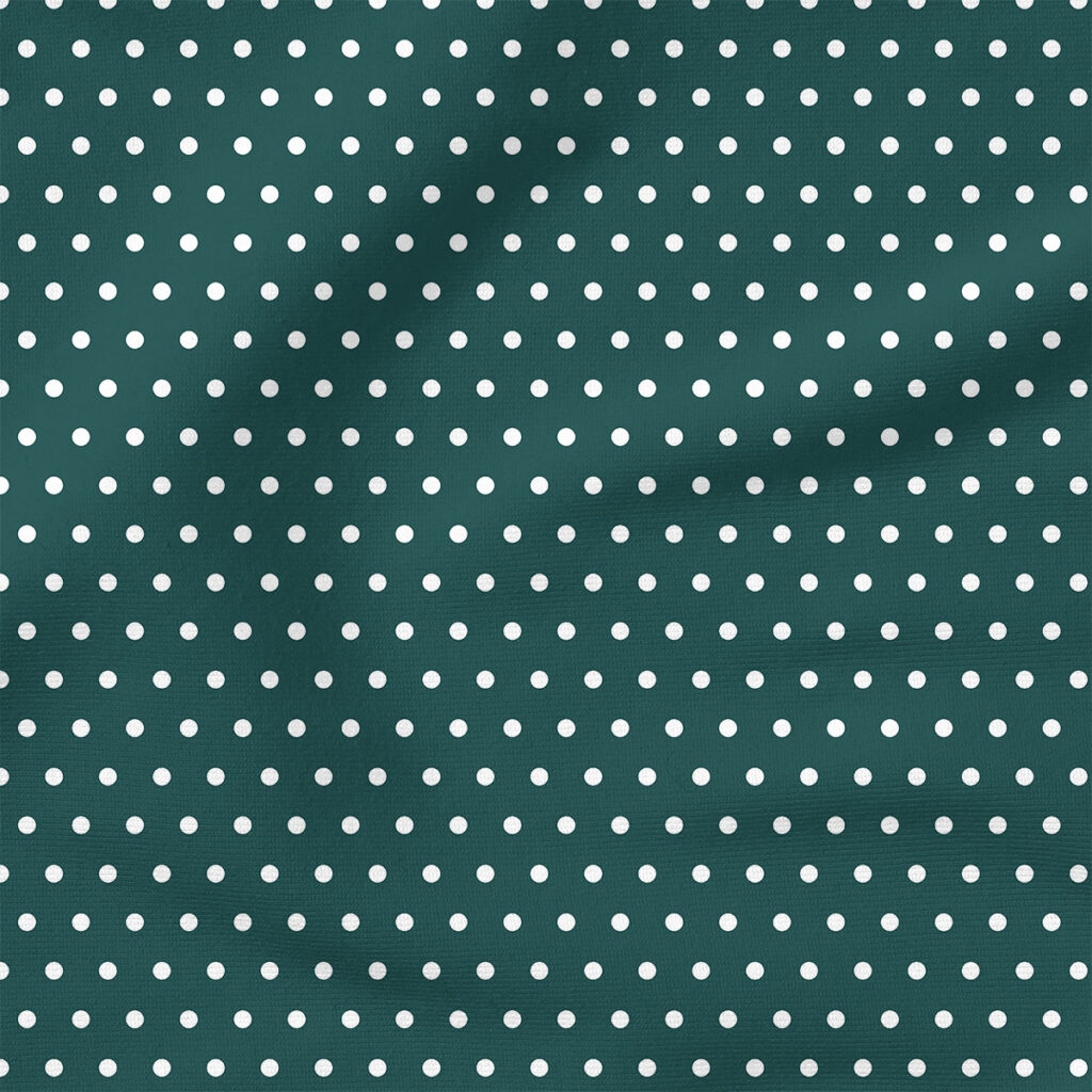 Polka Dot (Green) | Holiday Fabric Design | Cate and Rainn