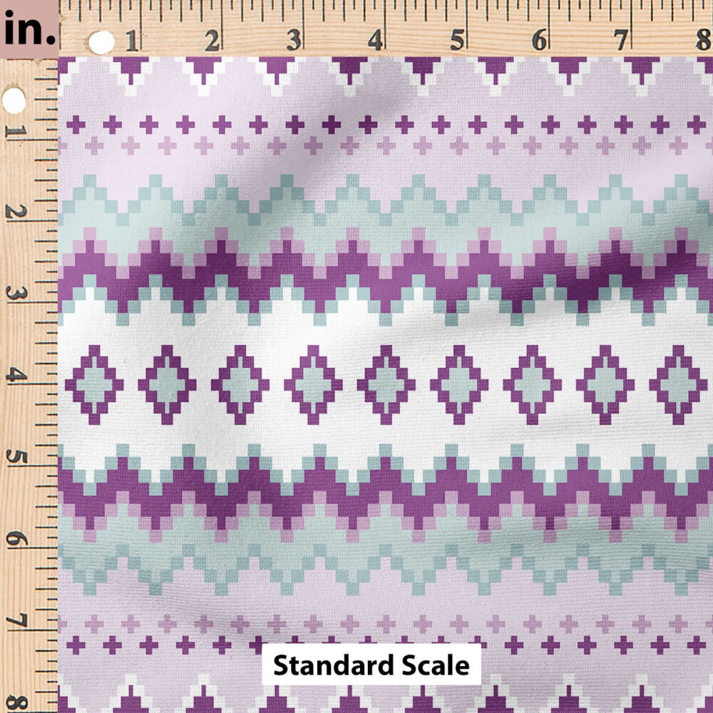 Ruler Scale for Fairisle (Purple Blue) by Cate and Rainn