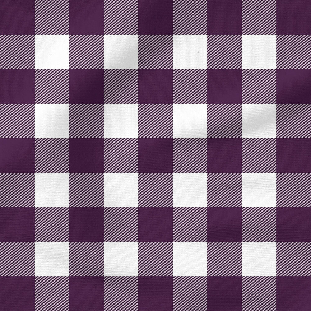 Plaid (Purple) | Holiday Fabric Design | Cate and Rainn