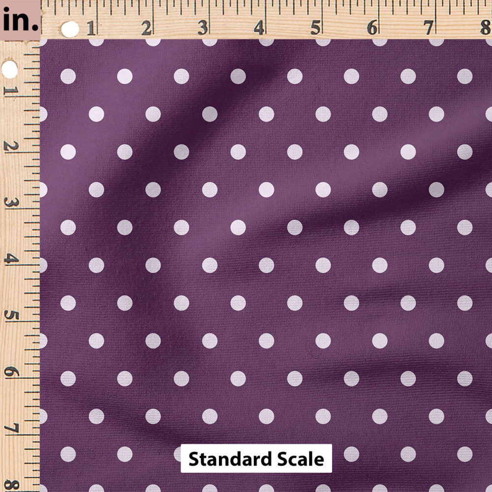 Ruler Scale for Polka Dots (Dark Purple) by Cate and Rainn