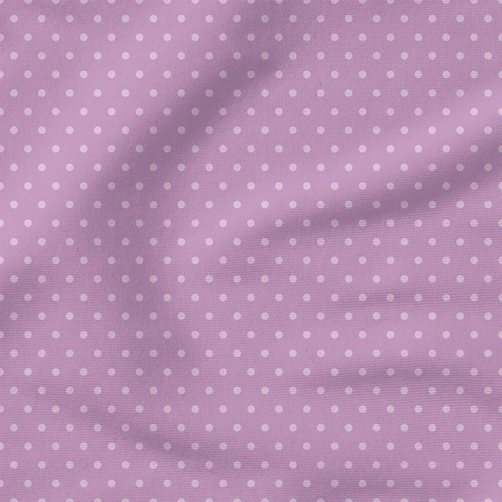 Polka Dots (Lilac Purple) | Holiday Fabric Design | Cate and Rainn