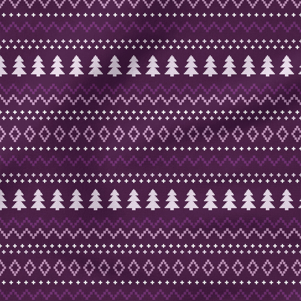 Sweater (Dark Purple) | Holiday Fabric Design | Cate and Rainn