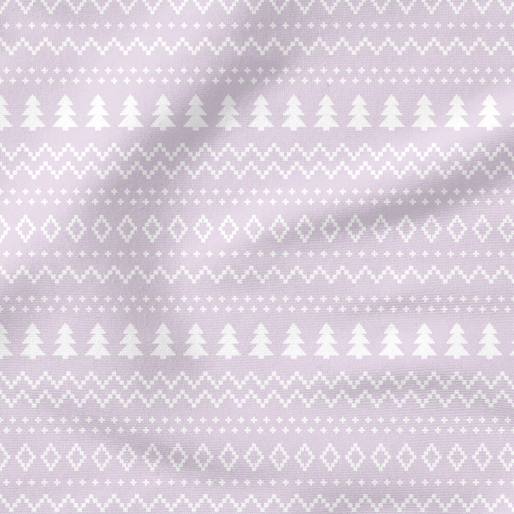 Sweater (Light Purple) | Holiday Fabric Design | Cate and Rainn