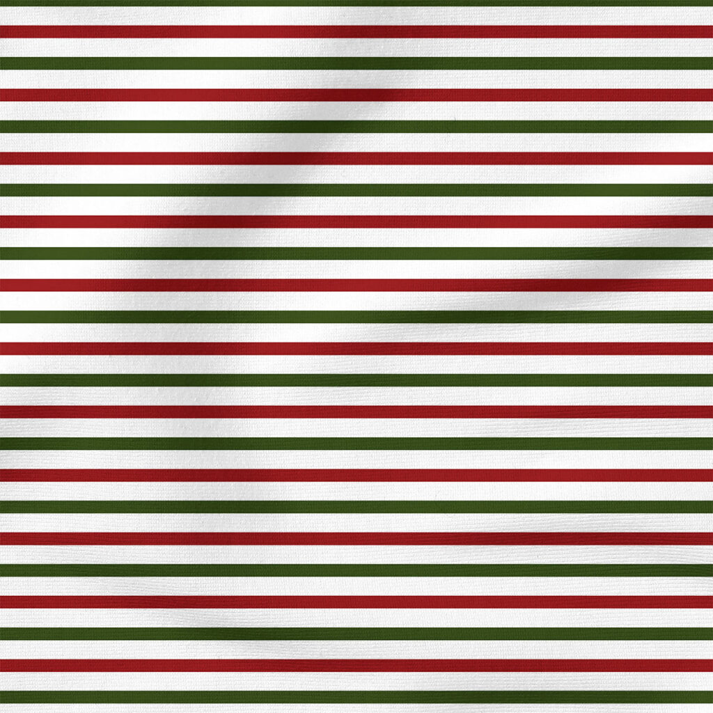 Christmas Stripes | Stripes and Shapes Fabric Design | Cate and Rainn