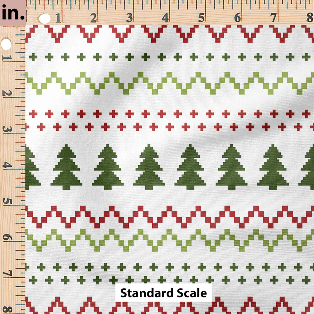 Ruler Scale for Christmas Sweater (Red and Green) by Cate and Rainn