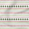 Christmas Sweater (Red and Green) | Stripes and Shapes Fabric Design | Cate and Rainn