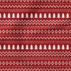 Christmas Sweater (Red) | Stripes and Shapes Fabric Design | Cate and Rainn