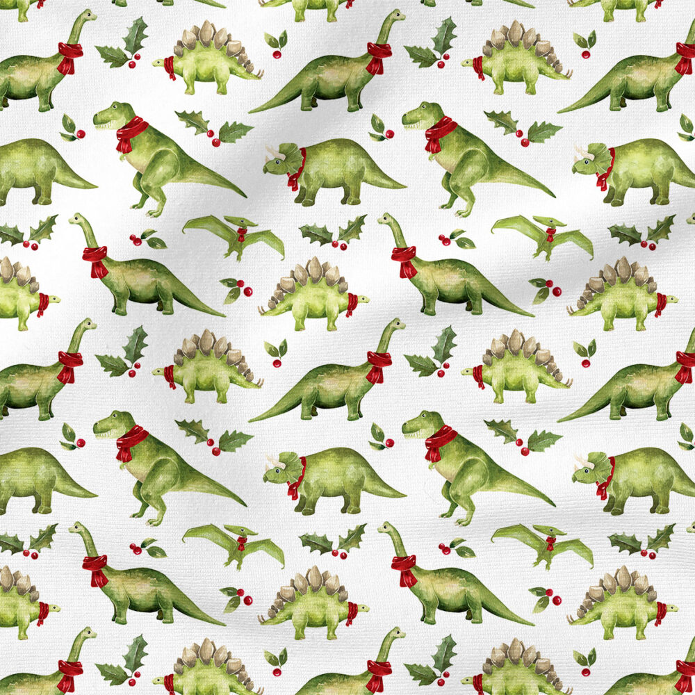 Christmas Winter Dinos (Green and White) | Christmas