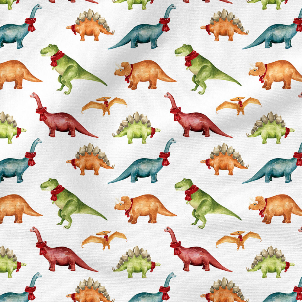 Christmas Winter Dinos (White Multicolor) | Winter