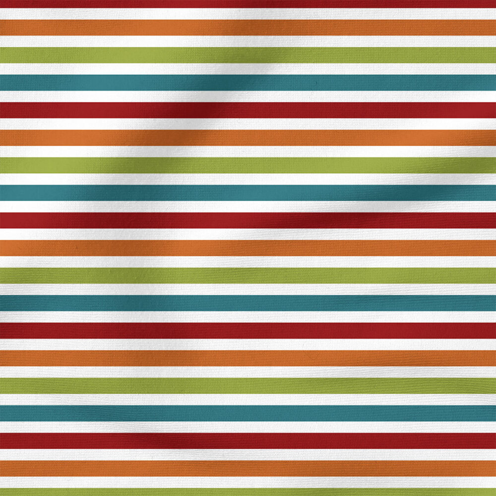 Colorful Stripes | Stripes and Shapes Fabric Design | Cate and Rainn