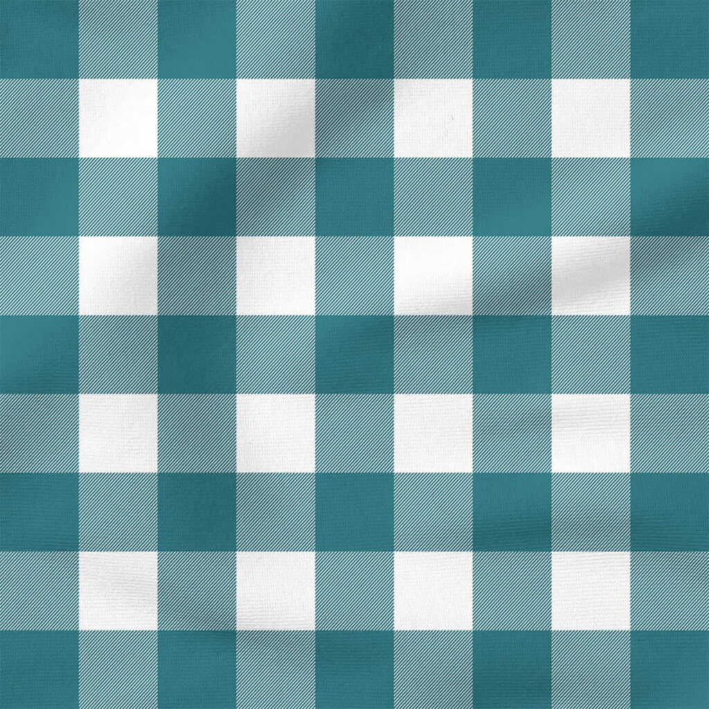 Plaid (Blue) | Stripes and Shapes Fabric Design | Cate and Rainn