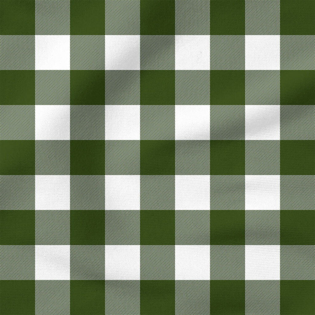 Plaid (Green) | Stripes and Shapes Fabric Design | Cate and Rainn