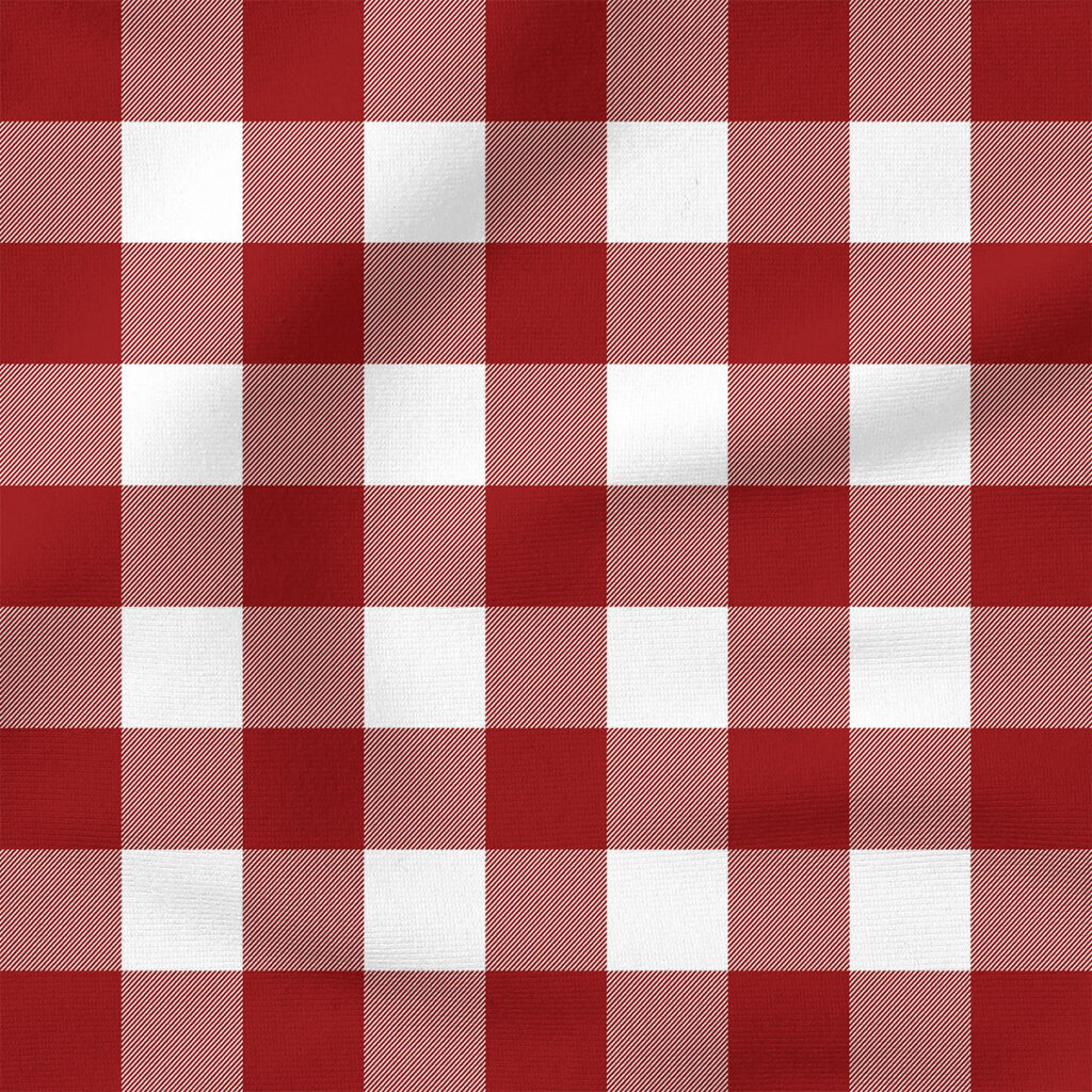 Plaid (Red) | Stripes and Shapes Fabric Design | Cate and Rainn