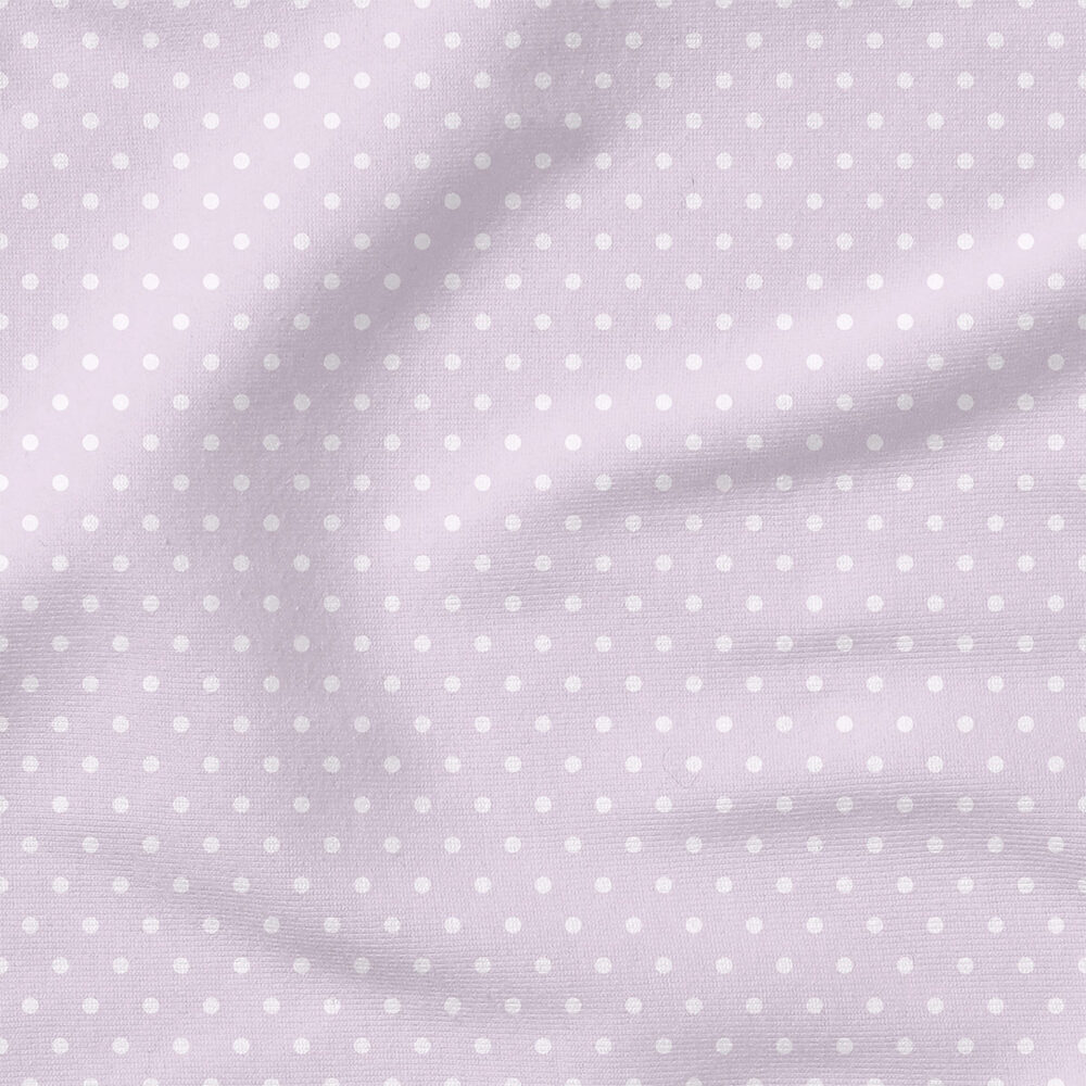 Polka Dots (Light Purple) | Stripes and Shapes Fabric Design | Cate and Rainn