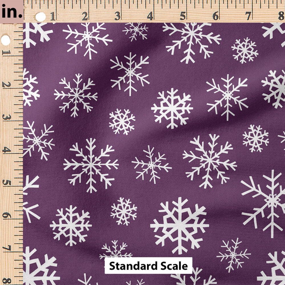 Ruler Scale for Snowflakes (Dark Purple) by Cate and Rainn