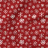 Snowflakes (Red) | Winter Fabric Design | Cate and Rainn