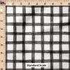 Ruler Scale for Watercolor Plaid (Black) by Cate and Rainn