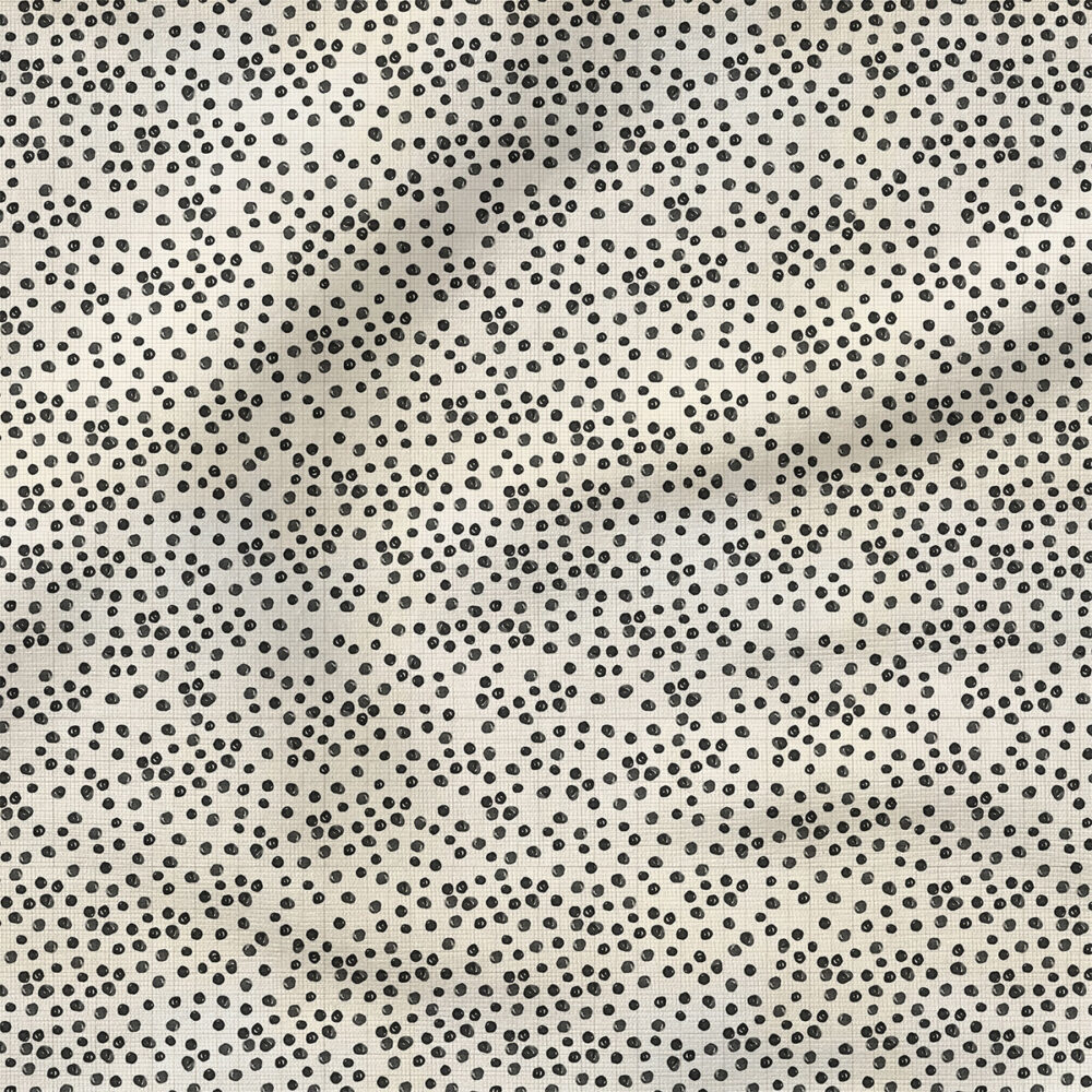 Dots (Black) | Stripes and Shapes Fabric Design | Cate and Rainn