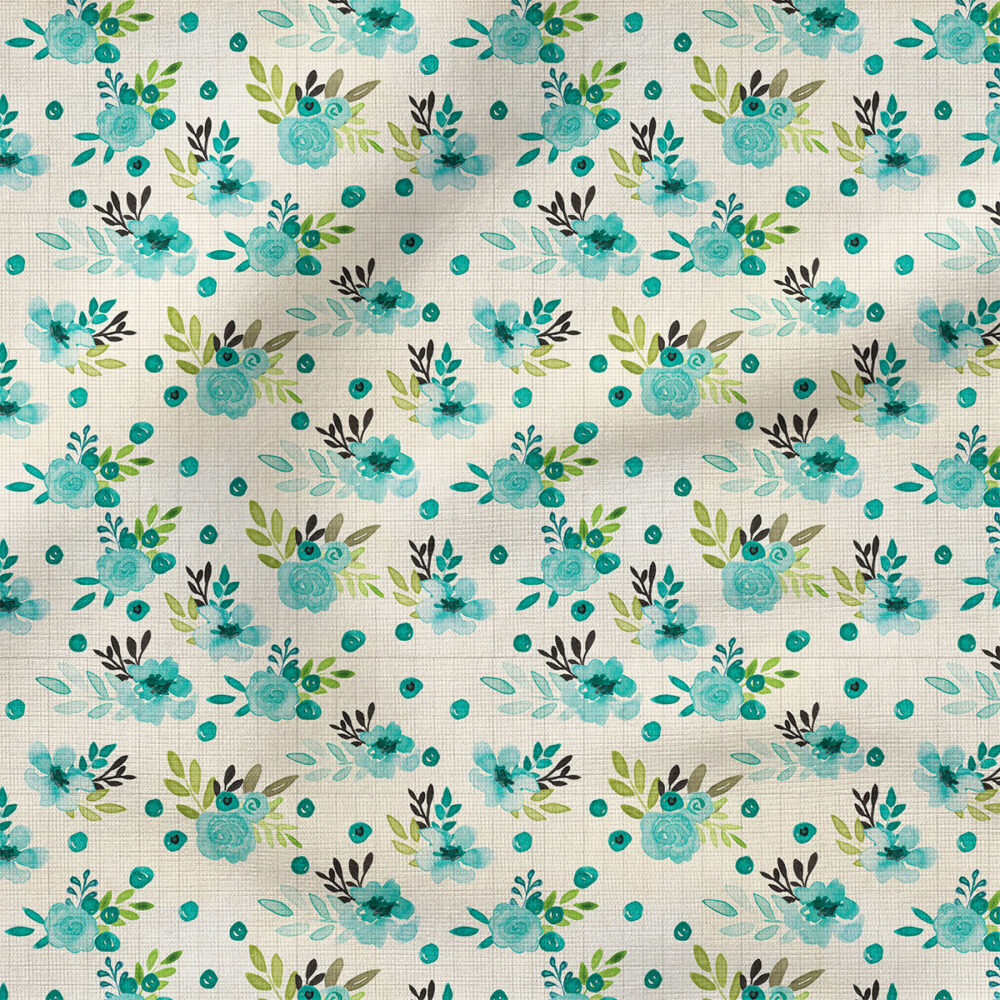 Bouquets | Botanical Fabric Design | Cate and Rainn