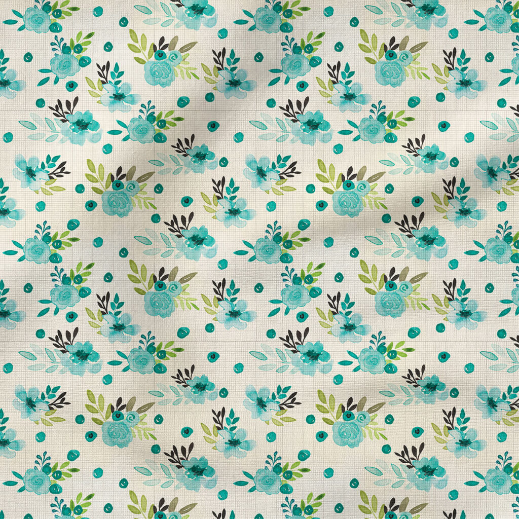 Bouquets | Botanical Fabric Design | Cate and Rainn