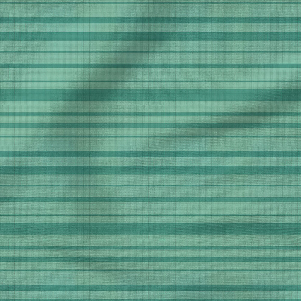 Stripe (Teal) | Stripes and Shapes Fabric Design | Cate and Rainn