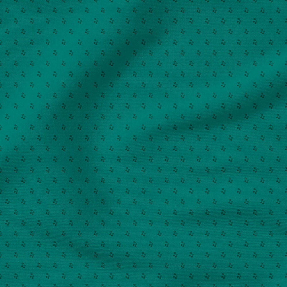 Boho Dots (Dark Teal) | Stripes and Shapes Fabric Design | Cate and Rainn