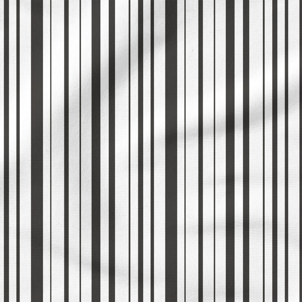 Stripe (Black and White) | Stripes and Shapes Fabric Design | Cate and Rainn