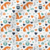 Foxes (Blue and White) | Valentine's Day