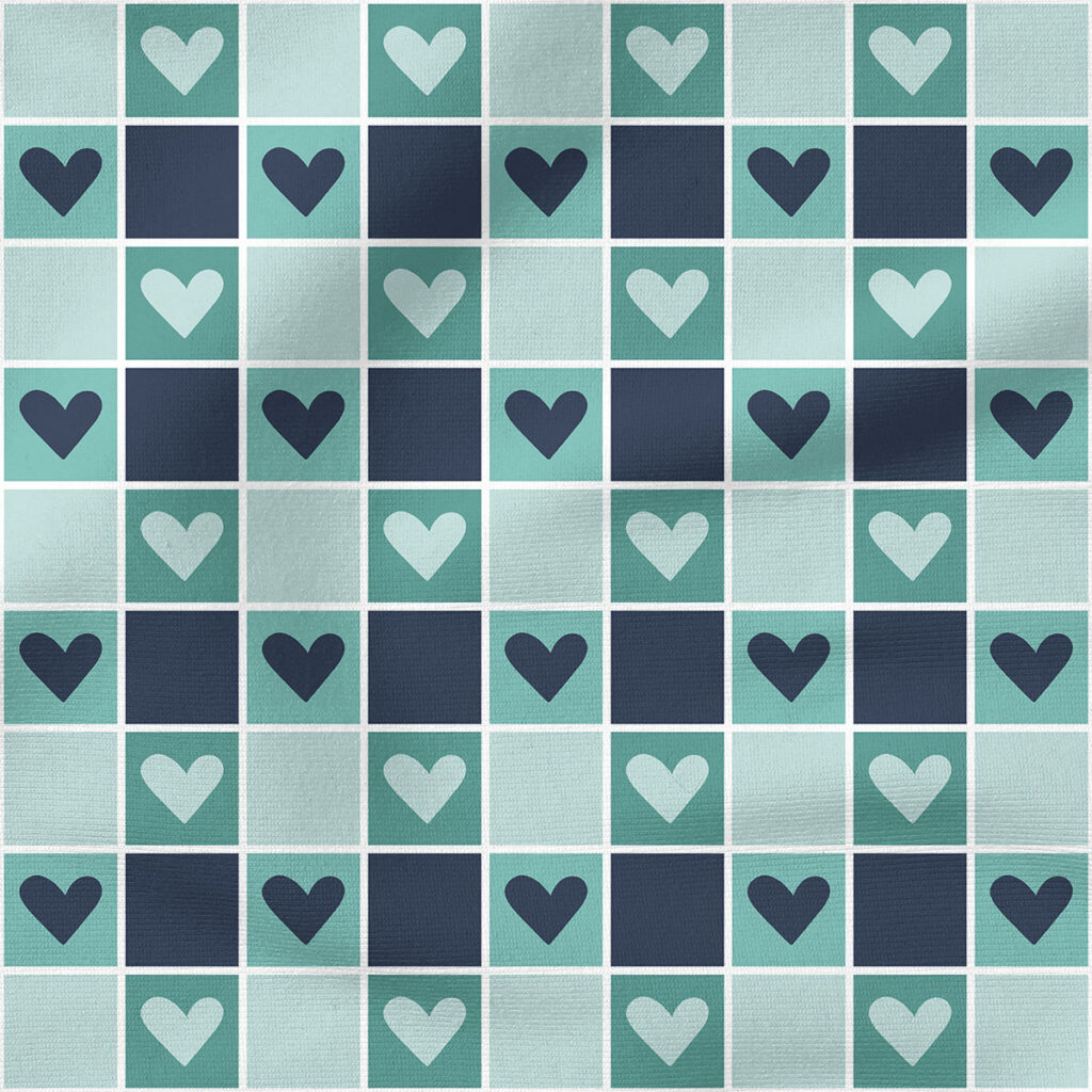 Heart Blocks (Blue) | Valentine's Day