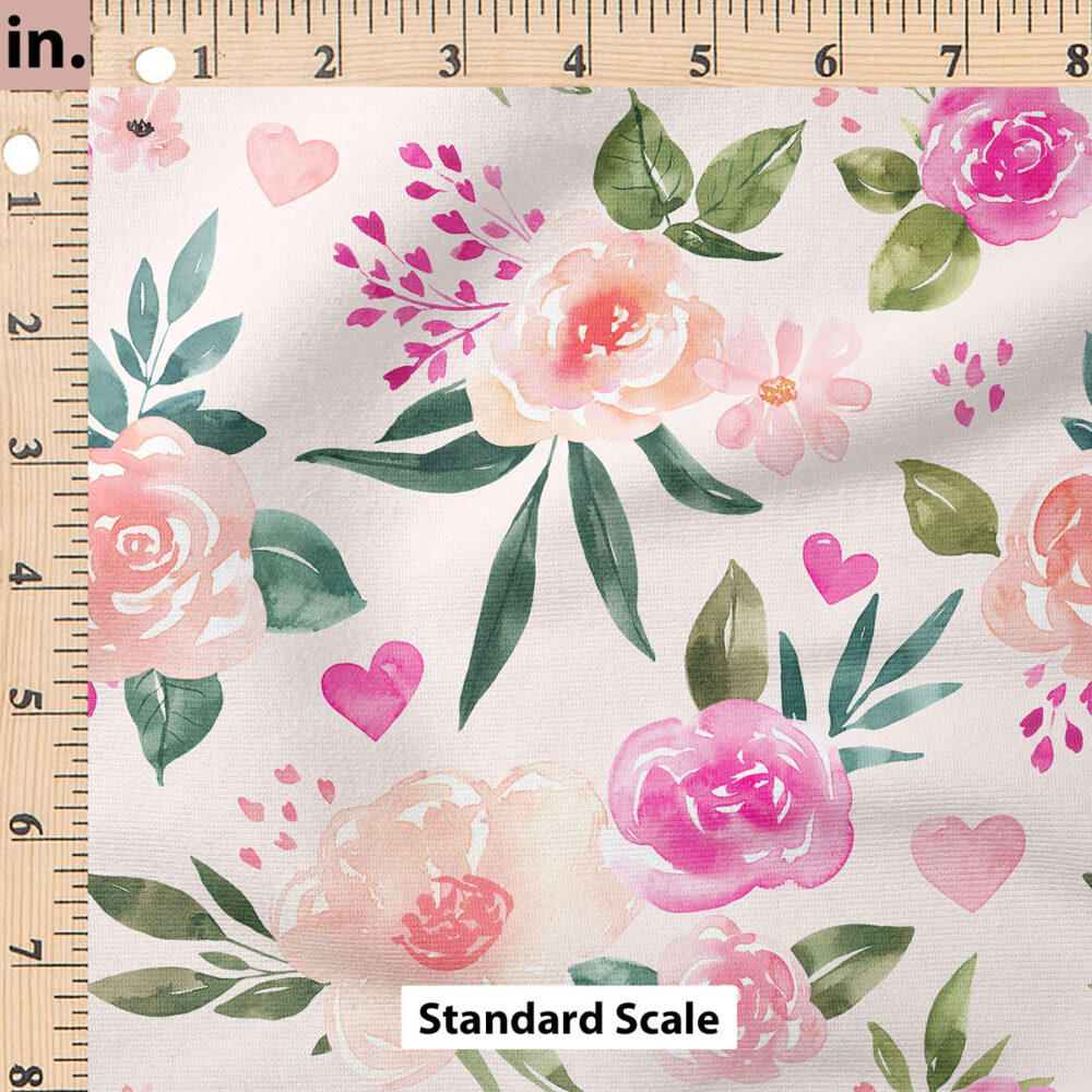 Ruler Scale for Valentines Floral (Pink) by Cate and Rainn