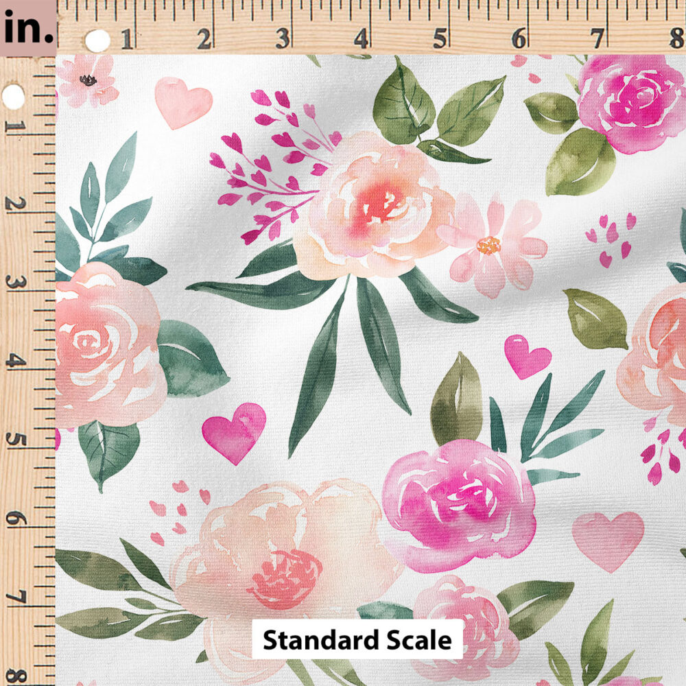 Ruler Scale for Valentines Floral (White) by Cate and Rainn