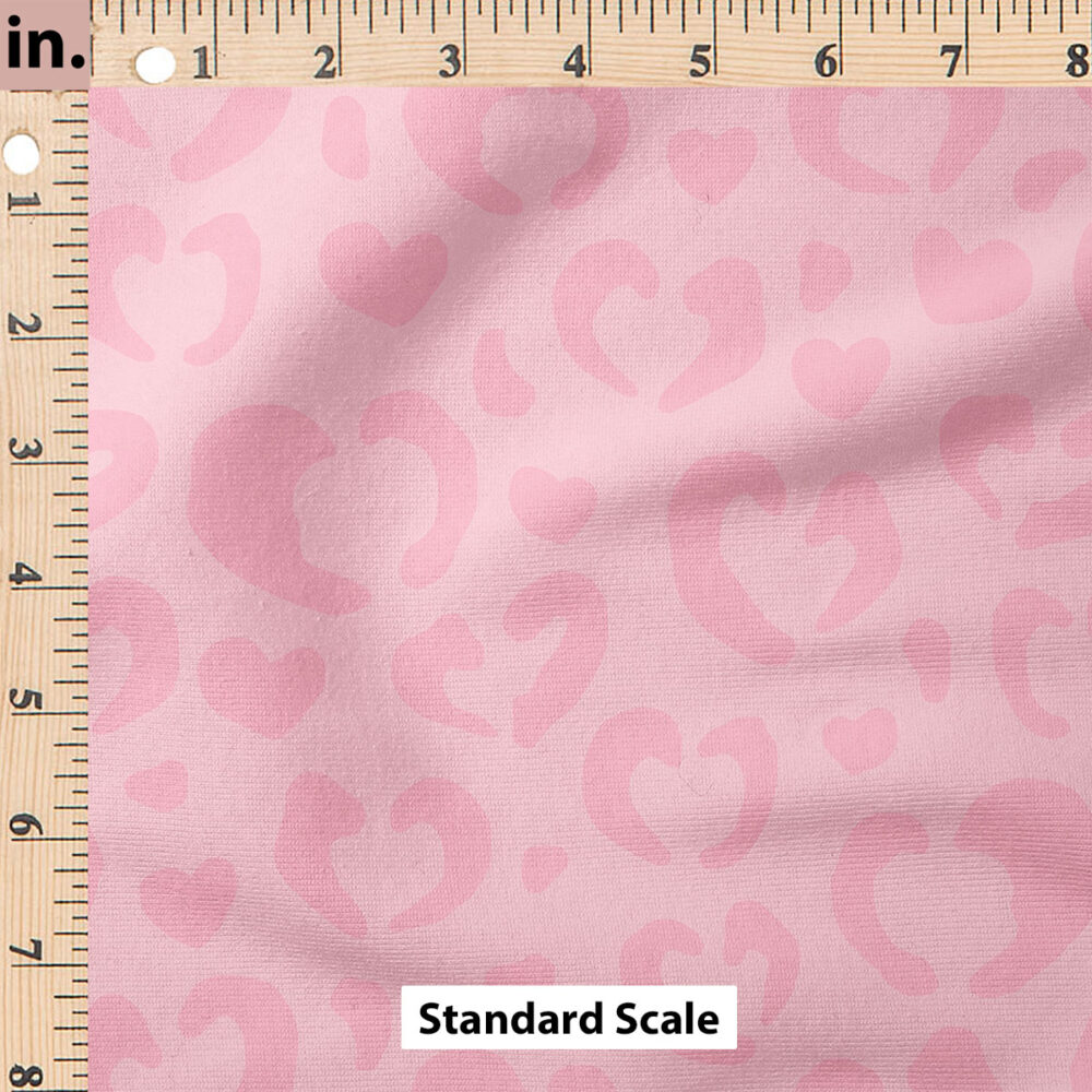 Ruler Scale for Valentines Leopard Print Hearts (Pink) by Cate and Rainn