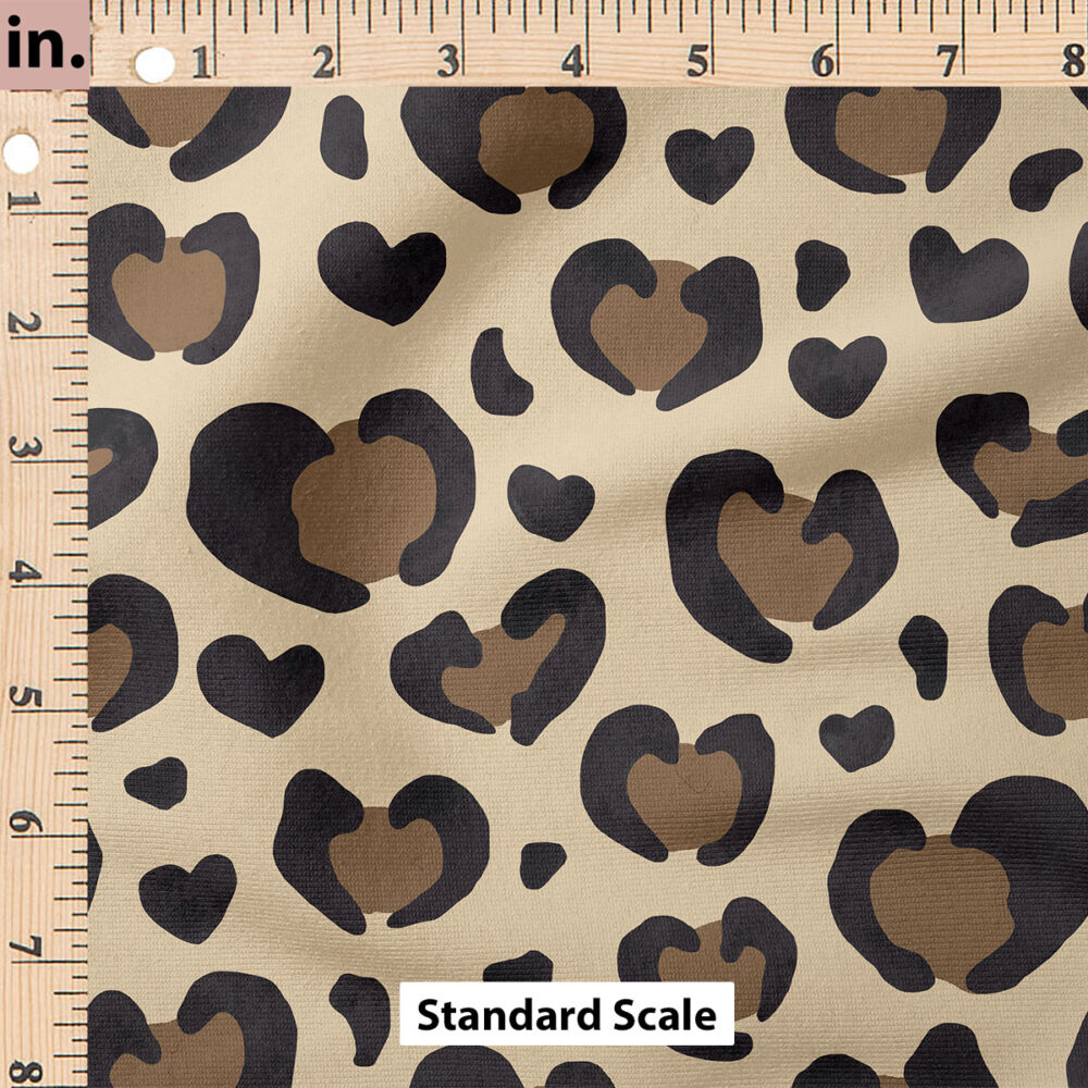 Ruler Scale for Valentines Leopard Print Hearts by Cate and Rainn