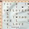 Ruler Scale for Valentines Letter Tiles (Blue) by Cate and Rainn