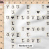 Ruler Scale for Valentines Letter Tiles (White) by Cate and Rainn