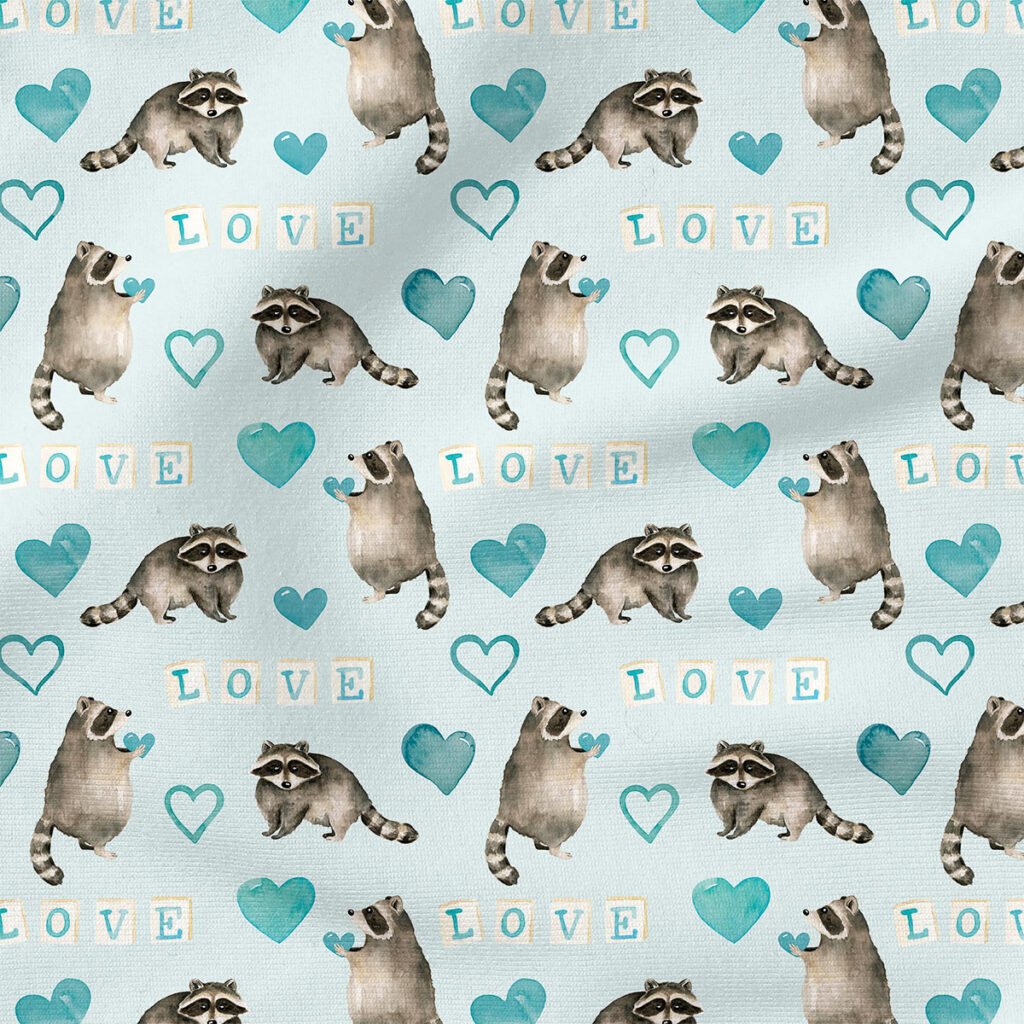 Valentines Raccoon (Blue) | Children