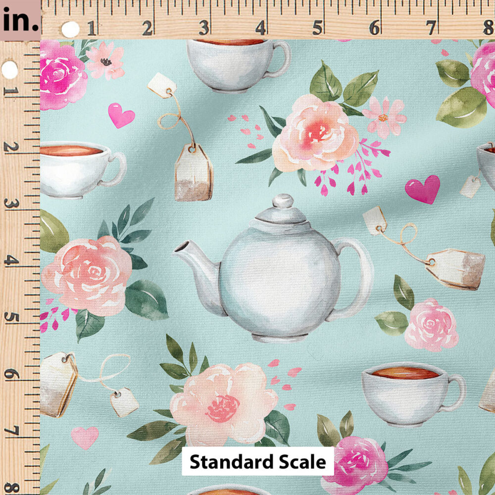 Ruler Scale for Valentines Tea Set (Blue) by Cate and Rainn