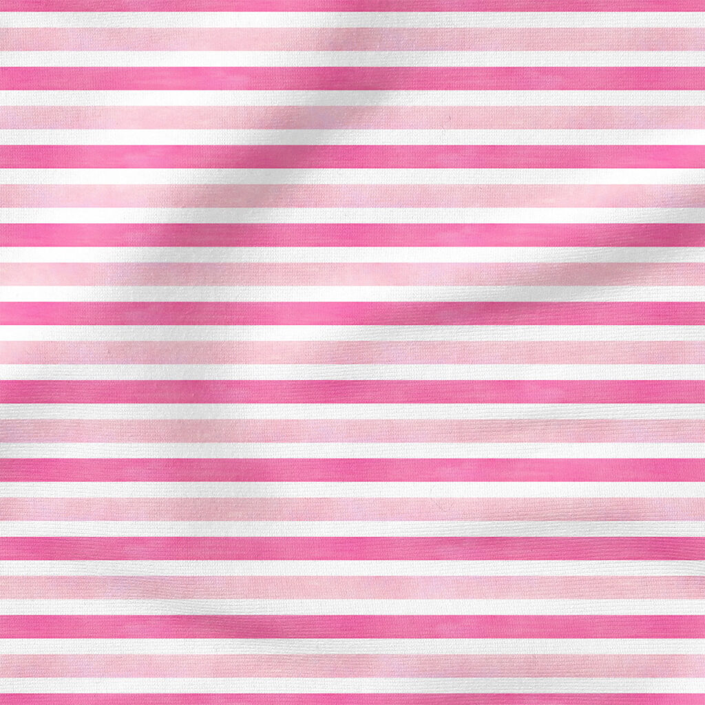 Valentines Watercolor Stripes | Stripes and Shapes Fabric Design | Cate and Rainn