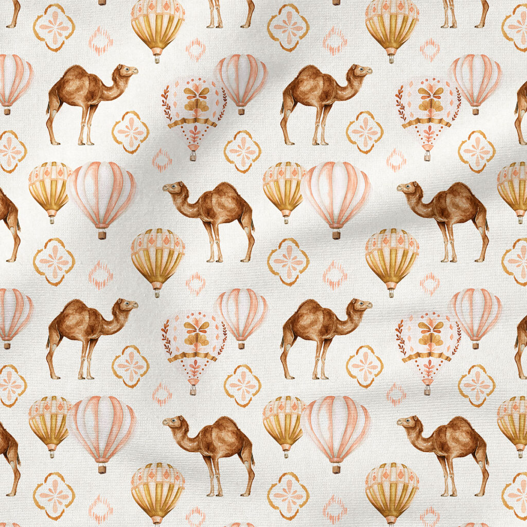 Boho Camel | Animals Fabric Design | Cate and Rainn