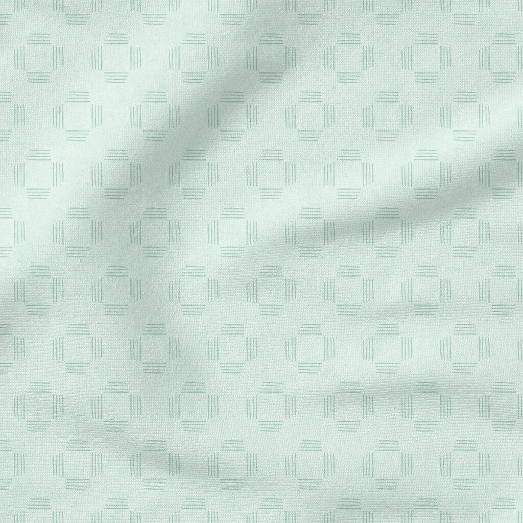 Boho Square (Light Blue) | Stripes and Shapes Fabric Design | Cate and Rainn