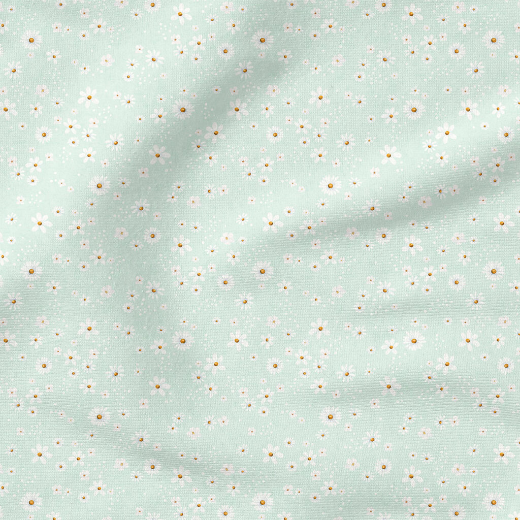 Ditzy Floral (Light Blue) | Botanical Fabric Design | Cate and Rainn