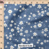 Ruler Scale for Ditzy Floral (Periwinkle) by Cate and Rainn