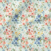 Floral (Light Blue) | Botanical Fabric Design | Cate and Rainn