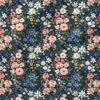 Floral (Navy) | Botanical Fabric Design | Cate and Rainn